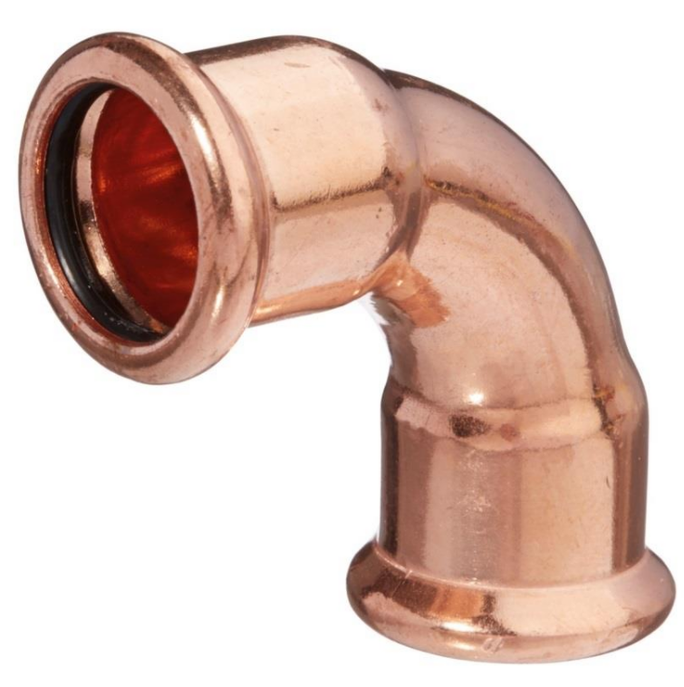 90° Copper Press-Fit Female/Female Bend