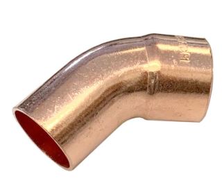 45° Copper Male/Female Elbow -Endfeed