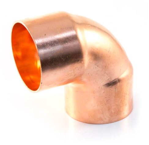 90° Copper Elbow - Endfeed
