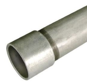 Galvanised Medium Screwed and Socketed Half Random EN10255 Pipe (Formerly BS 1387) - Priced Per 3.2 Metre Lengths