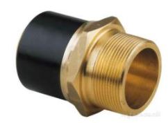 Georg Fischer D63 x 2 Male Spigot Adapter Brass