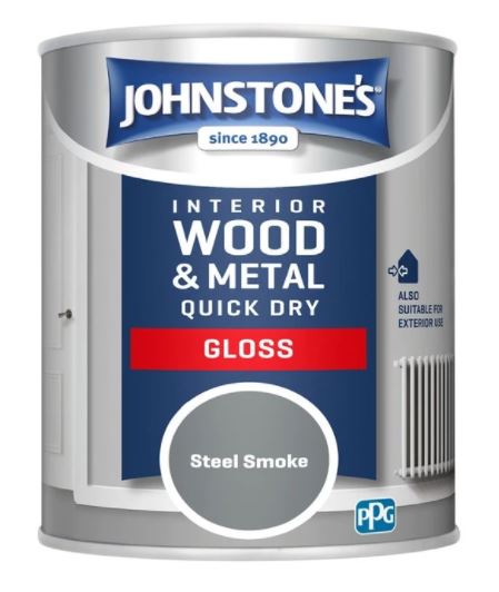 Johnstone's Gloss Paint-Iron Grey
