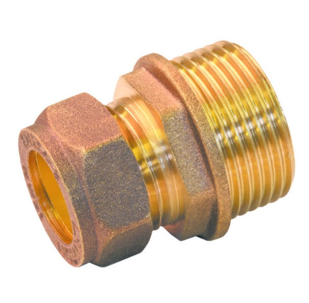BSP Brass Male Compression Coupling