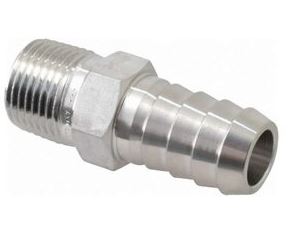 Metric Male Hose Tails Stainless Steel