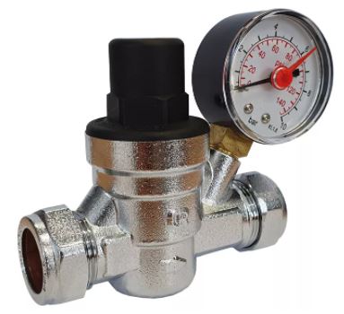 Albion 15/22mm Pressure Reducing Valve with Gauge 15/22mm - ART 675