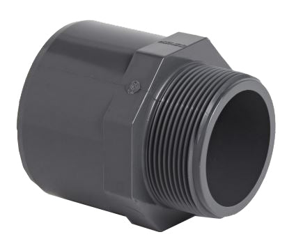 PVC Adaptor Nipple Plain End to BSP Male Thread