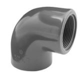 90° PVCu Plain/Threaded Elbow