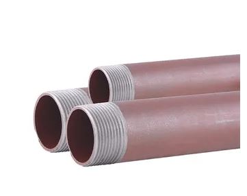 Red Medium Half Random Screwed & Socketed Pipe 