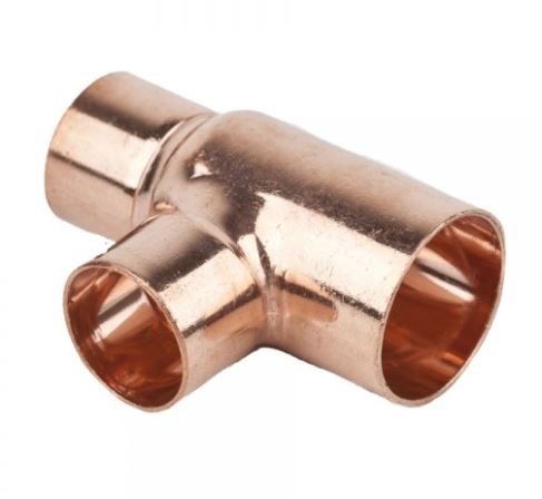 Copper Endfeed 3-Way Reducing Tee