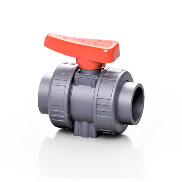 Effast PVCu Industrial Double Union Ball Valve