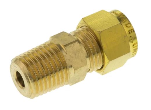 Brass Wade Male Reducing Coupling BSPT Threads
