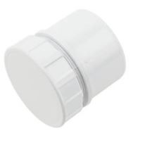 Waste Access Plug White Waste, Solvent Weld