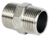 BSP Stainless Threaded Hexagon Nipple